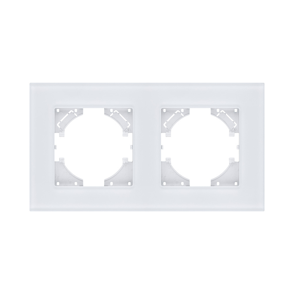 Рамка 2-постовая, стекло белый Kollinger Reflex MG RM2WH