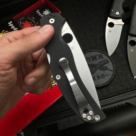 Складной нож Spyderco Native Chief C244GP c клинком из стали CPM-S30V, рукоять G10