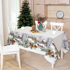 Рогожка интерьерная "Студёная пора" | ш.150 см | 165 г/м² | хлопок-100%