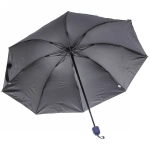 Зонт механический ветроустойчивый, матовая ручка «BESTzontik - Sofi»,цветы на темно сиреневом, длина 25см, d-110см