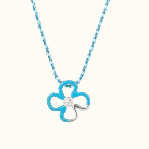 Колье Clover Blue Stone