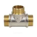 Тройник латунь никель Ду 20 (3/4") НР/НР/НР 9010 ГОСТ 32585-2013 Aquasfera 9010-02