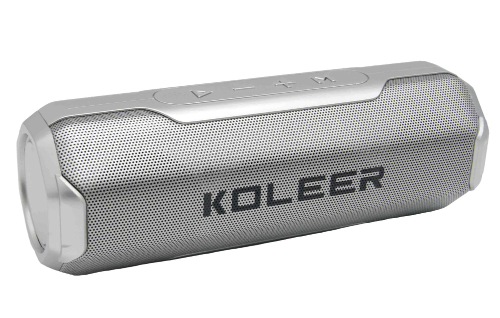 Колонка - Bluetooth KOLEER S218 (серебро)