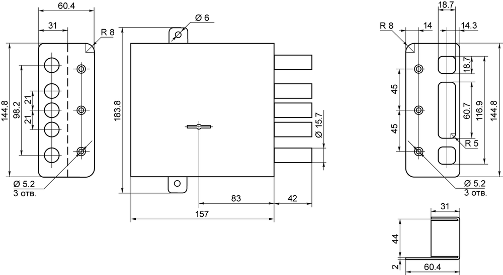 Замок BORDER ЗН4-8К5Т/75.НШ1-002 86200