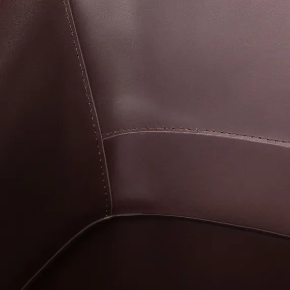 Полубарный стул Gio, коричневая кожа