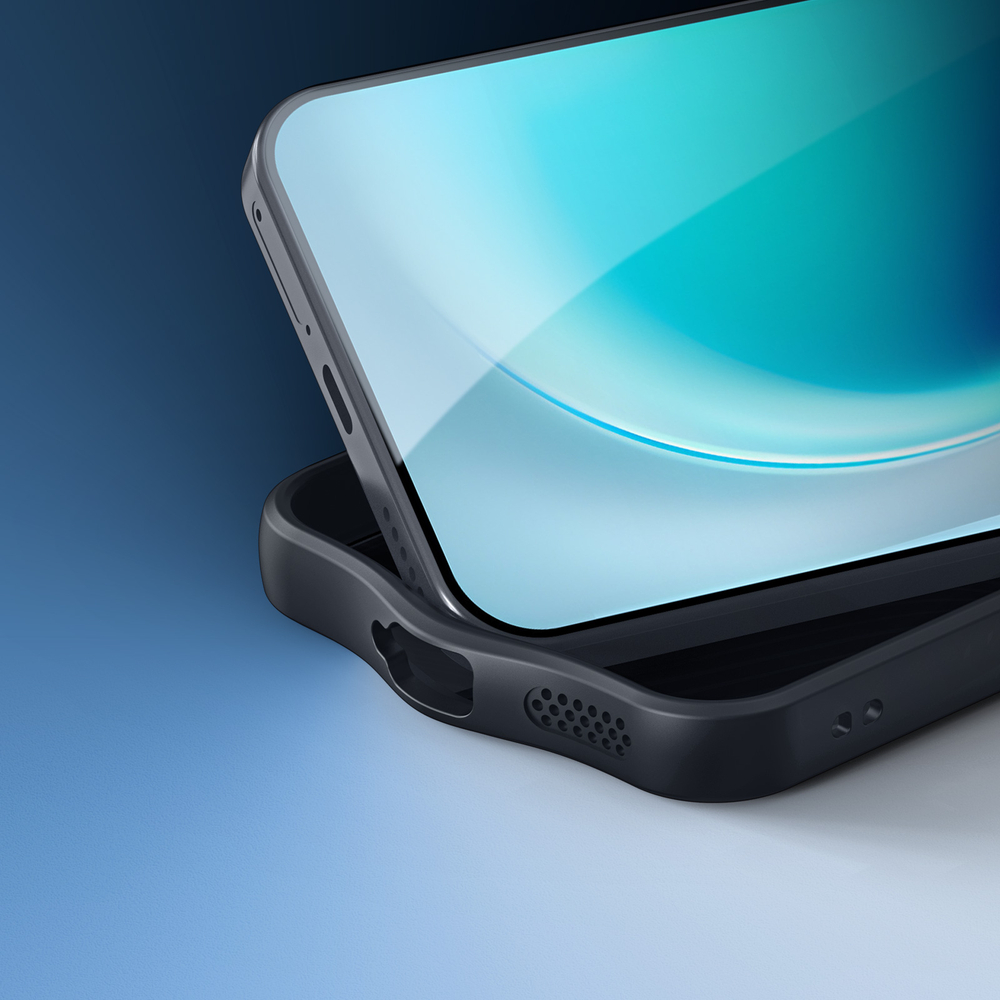 Чехол с мягкими черными рамками для Vivo X300, серия Aimo Series Case от Dux Ducis