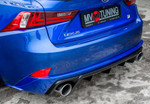 Диффузор заднего бампера с килями Lexus IS (версия 1)