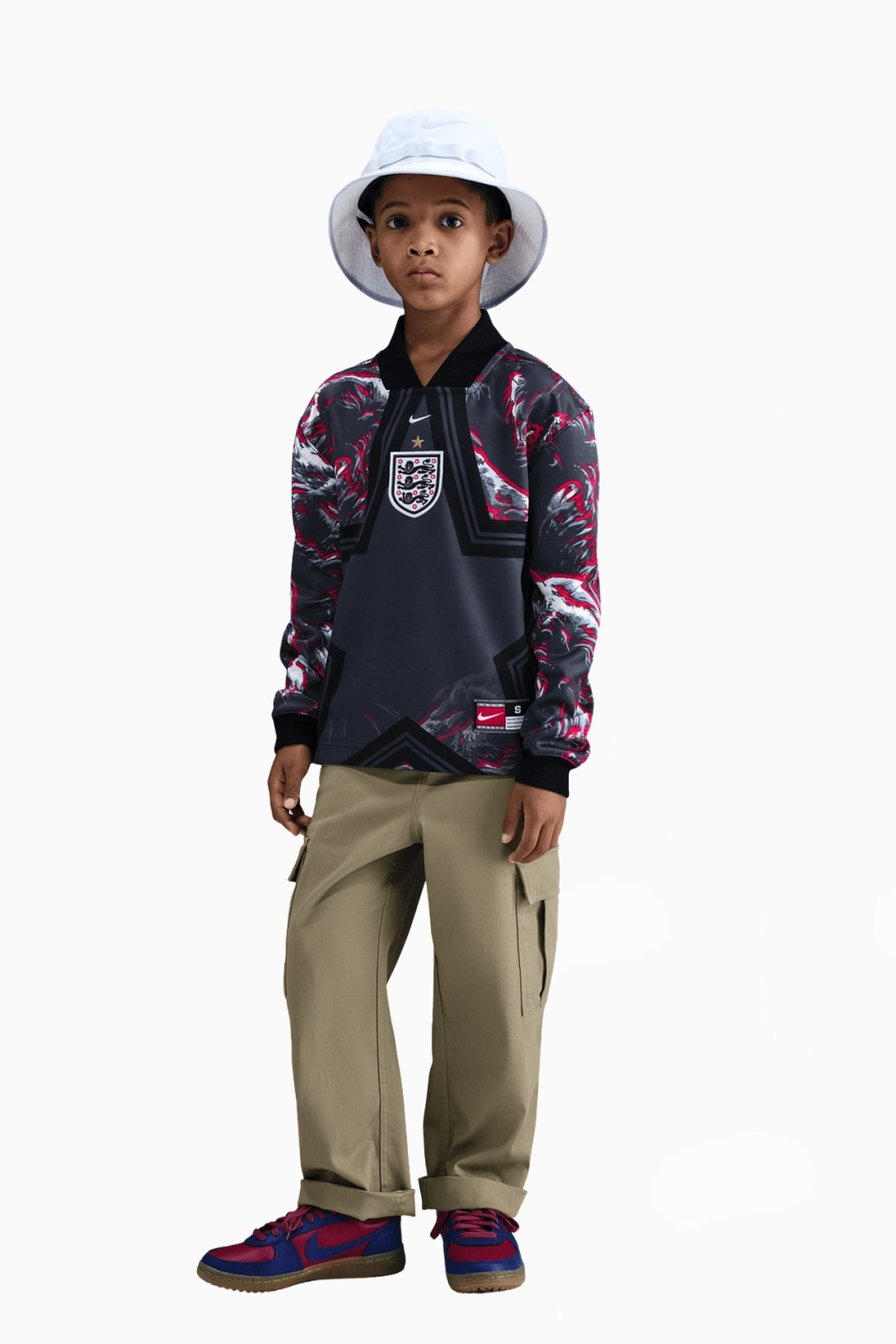 Футболка с длинными рукавами Nike England Goalkeeper Authentic Junior - темно-синий