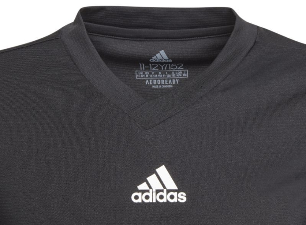 Футболка для мальчика теннисная Adidas Boys Team Base Tee - черный