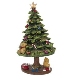 GAEM Фигурка декоративная "Ёлка" (свет, муз, 2хAAA), L13,5 W14 H19 см