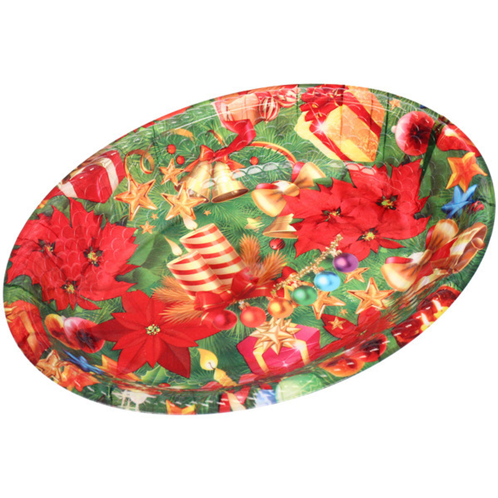 Поднос пластиковый «Новогоднее ассорти» 27,5*20см