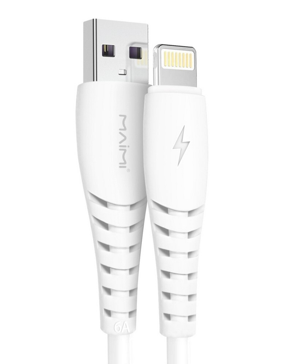 Кабель USB - Lightning MAIMI X39 6A (белый) 1м