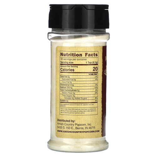 Amish Country Popcorn, Приправа для попкорна, морская соль и карамель, 184 г (6,5 унции)