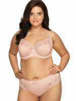 Бюстгальтер на косточках с нежными кружевными элементами (Размер: 80D) (Цвет: черный)