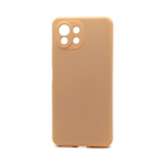 Силиконовый матовый чехол Silicone Case NEW ERA для Xiaomi 11 Lite 5G NE, персиковый