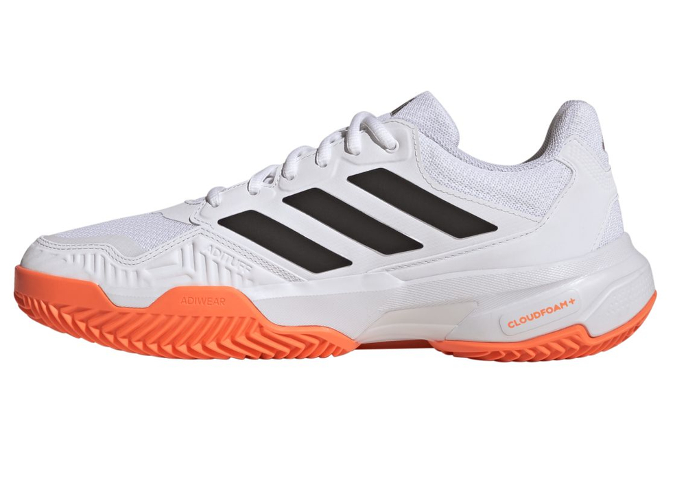 Мужские теннисные кроссовки Adidas CourtJam Control 3 M Clay - cloud white/core black/lucid orange
