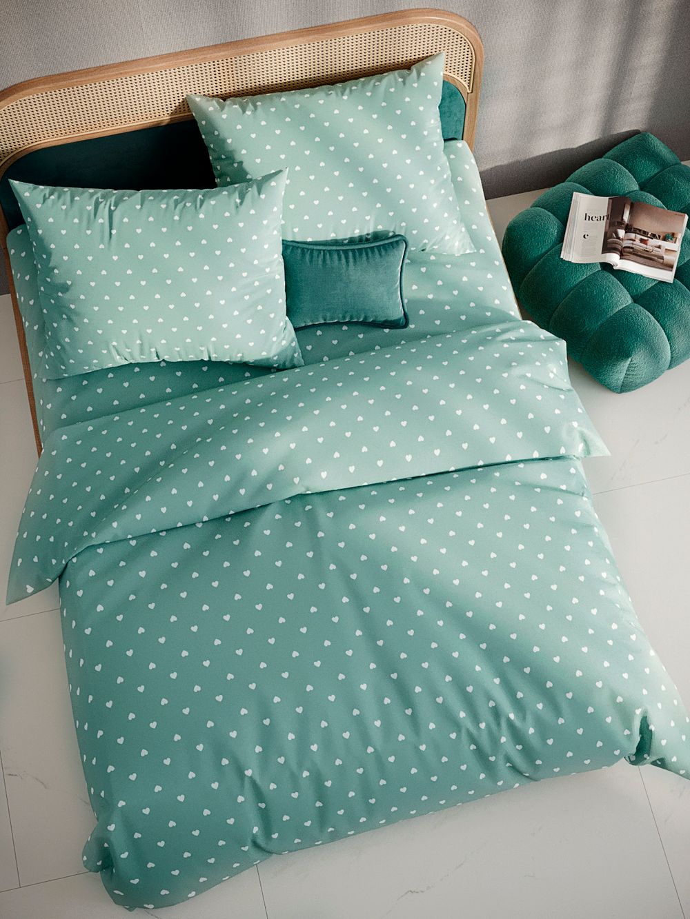 Пододеяльник перкаль Сказка "Николь" 1,5-спальный на молнии 145x215 см