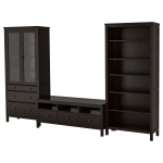 Подставка под телевизор - IKEA HEMNES/ХЕМНЭС ИКЕА, 37/47х197х326 см, черный