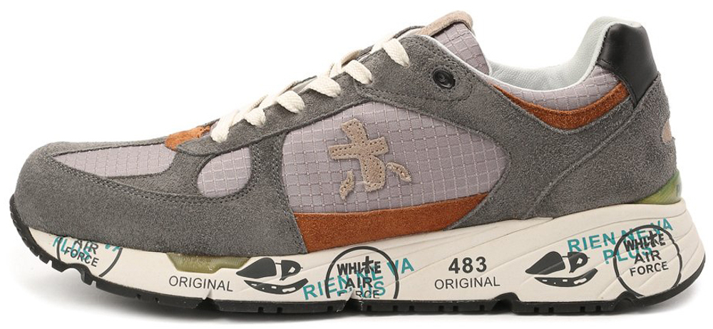 Premiata Mase 5164 Серые с оранжевым