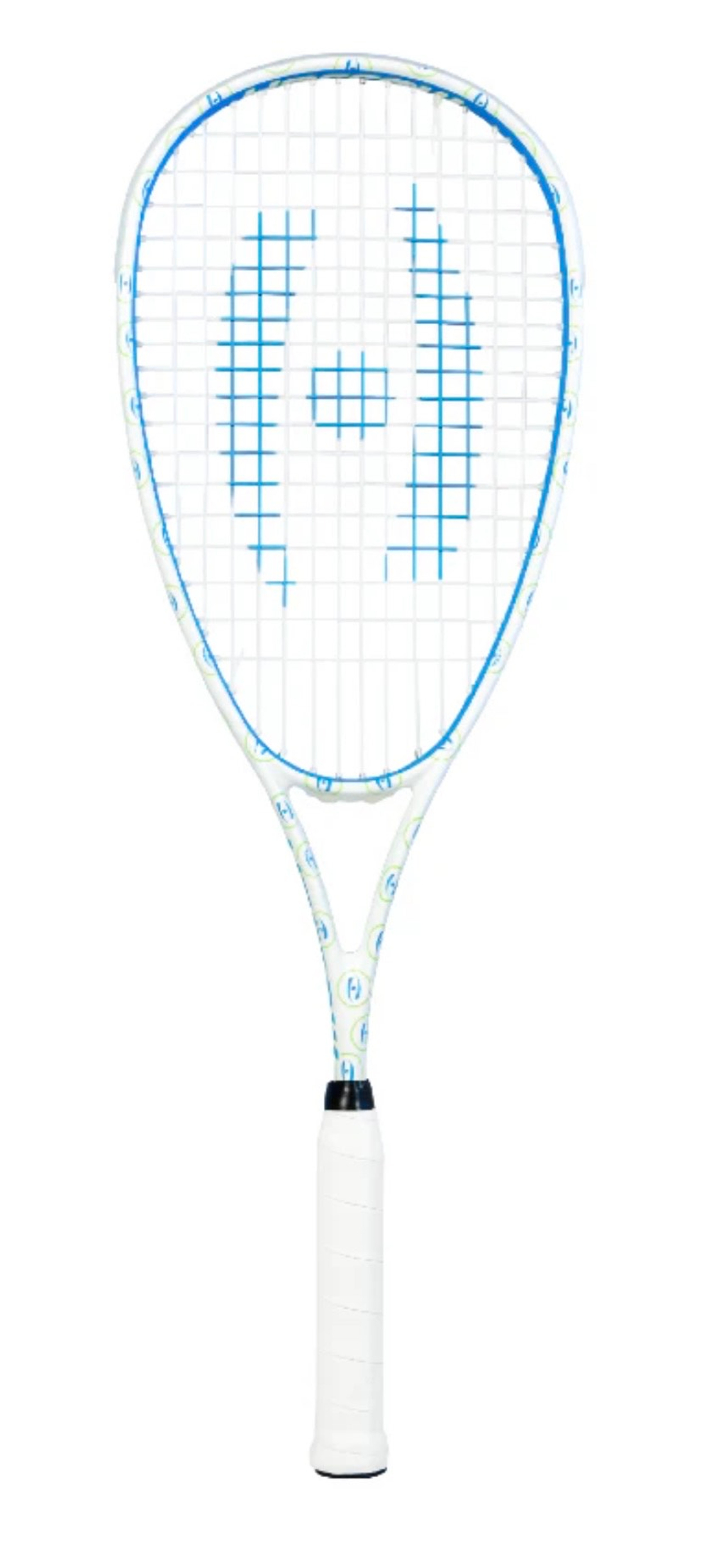 Harrow Junior 130, Squash Racket, White/Blue/Green, KIDS