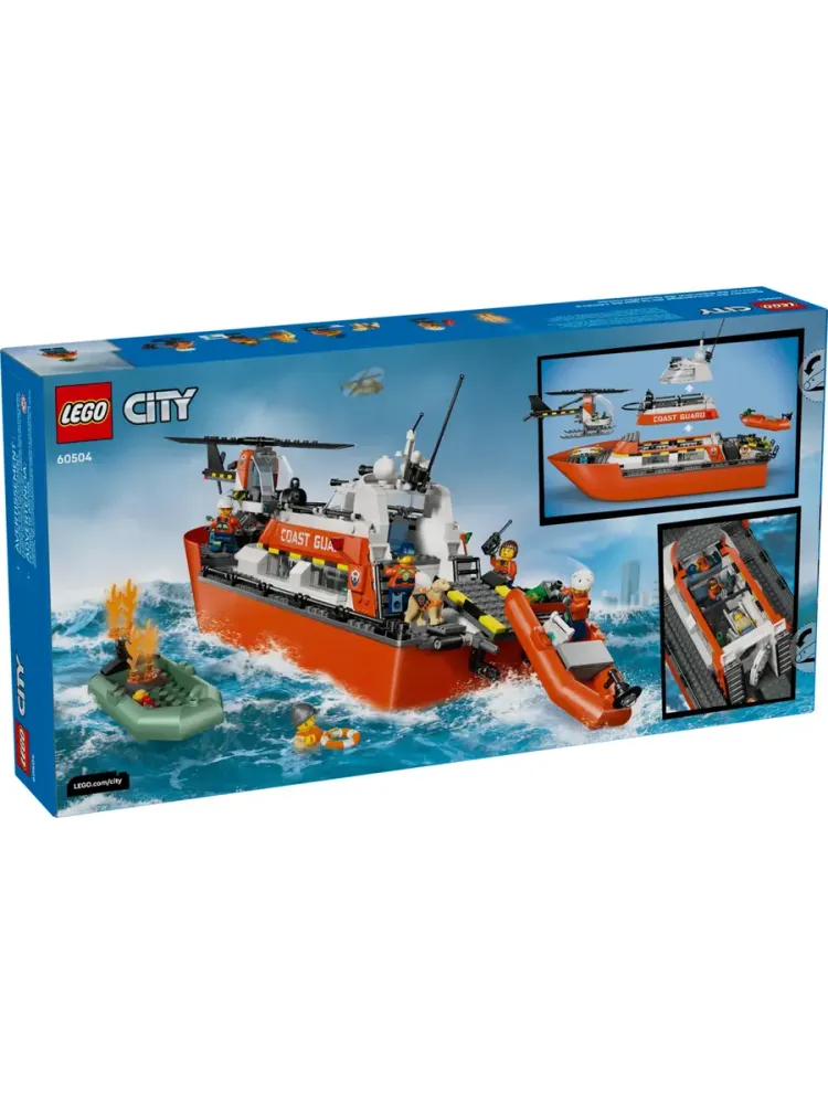 Конструктор City 60504 Спасательный катер и вертолёт