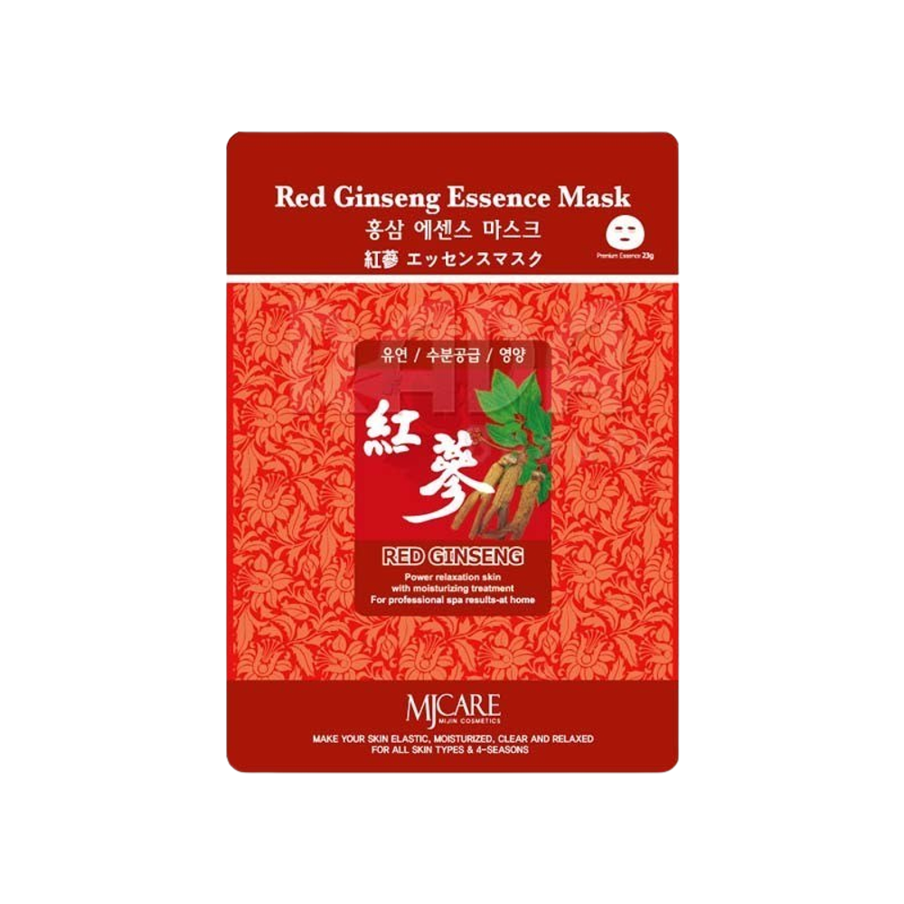 Mijin Essence Маска тканевая красный женьшень Red Ginseng Essence Mask