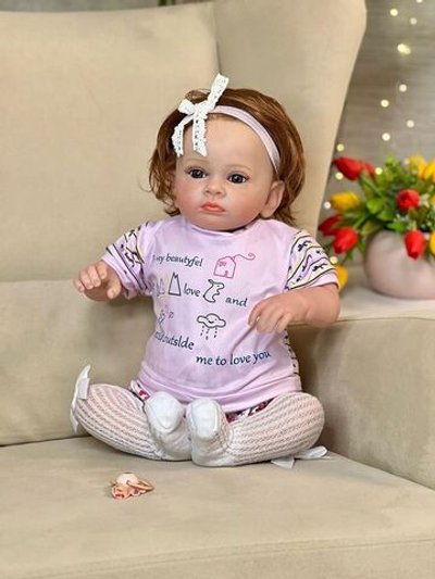 Кукла Реборн мягконабивная 60см в пакете (FA-175)