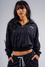 Свитшот Half-Zip Leopard Sweatshirt PRIMAL 866 Черный леопард
