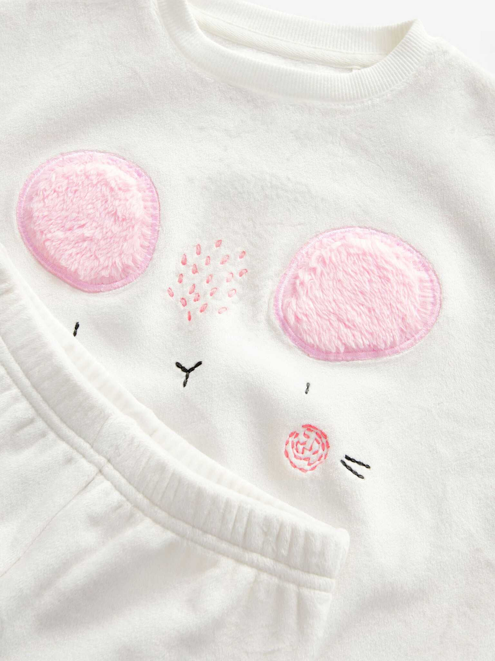 Пижама флисовая для девочки Next 655-165, Белый