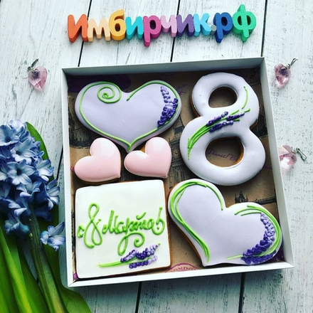 Имбирные пряники 8 марта