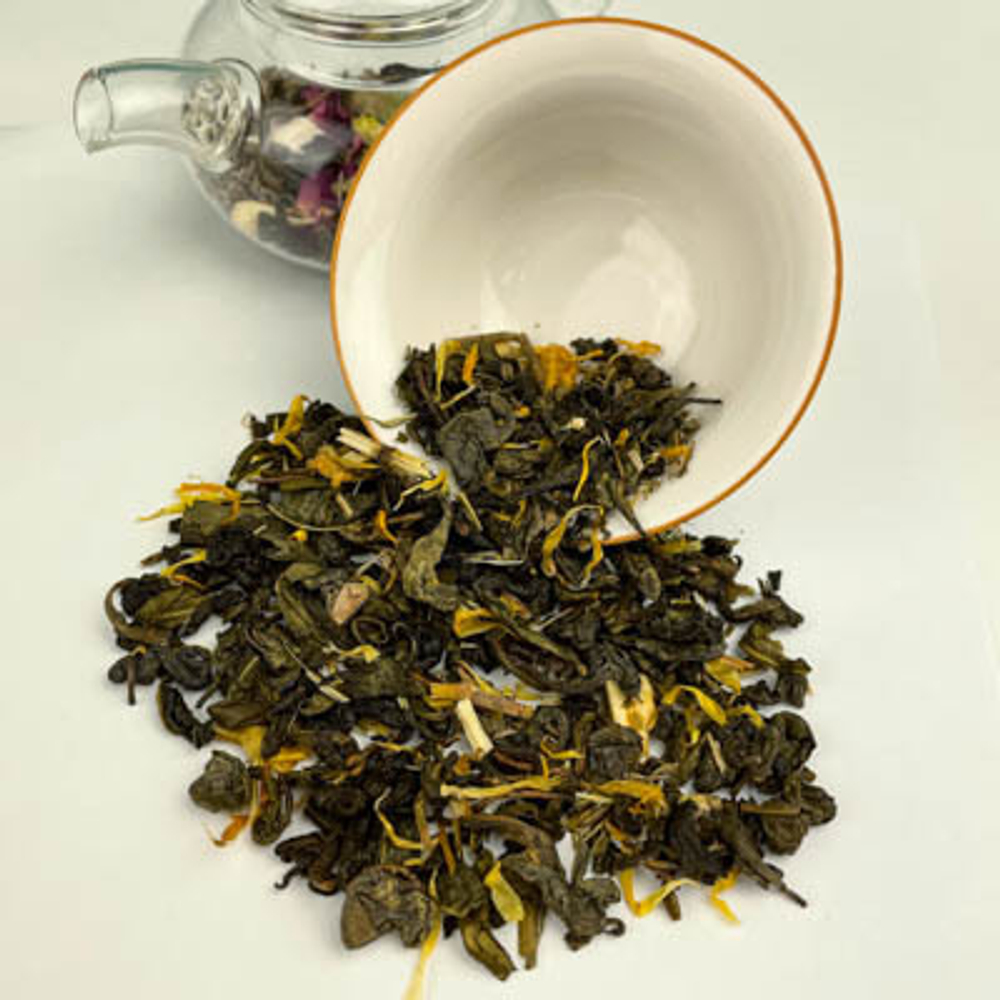 Зеленый чай BERRY-TEA  "Зеленое яблоко" | 18гр под стакан | Эконом