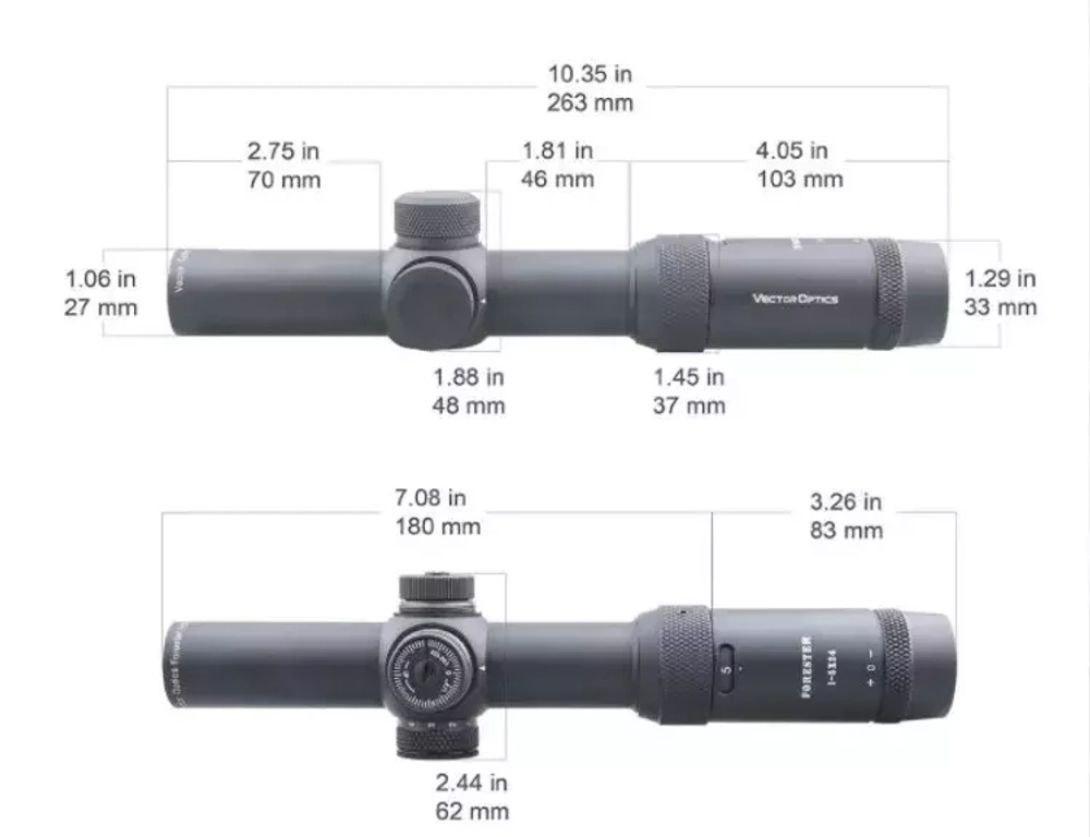 Прицел Vector Optics Forester 1-5x24 SFP(P) - фото 7
