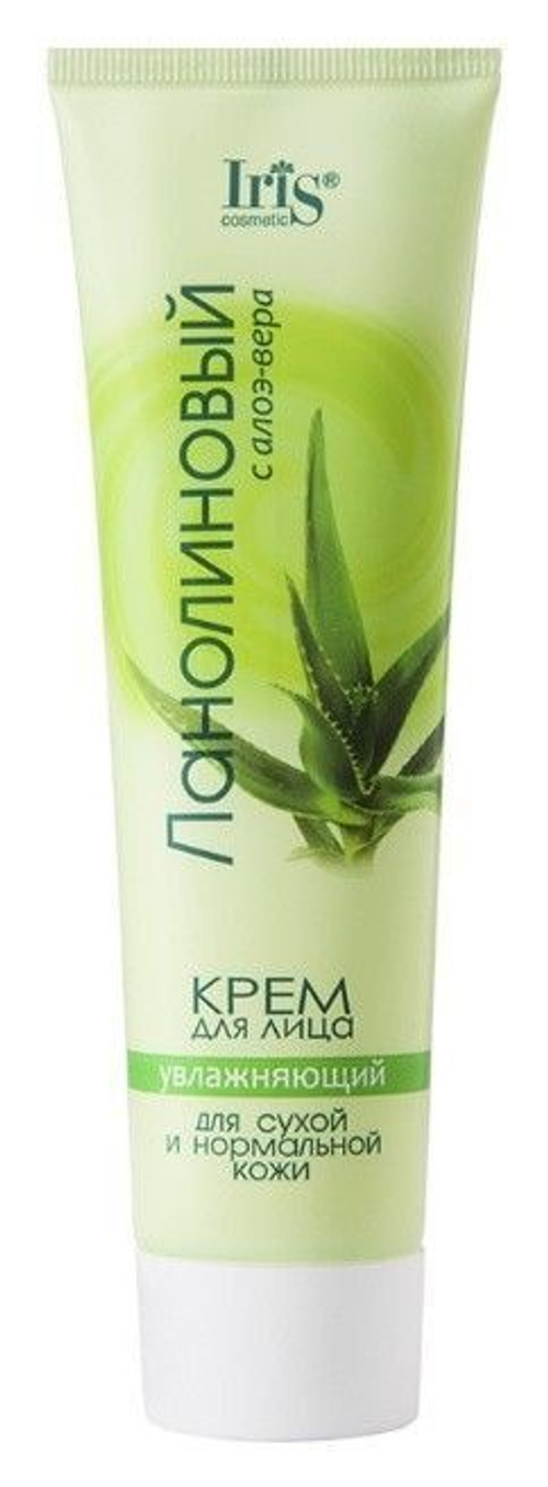 Iris Крем для лица ЛАНОЛИНОВЫЙ с алоэ вера 100мл.