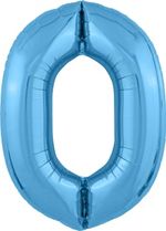 Agura Шар (40''/102 см) Цифра, 0 Slim, Голубой (БГ-60)