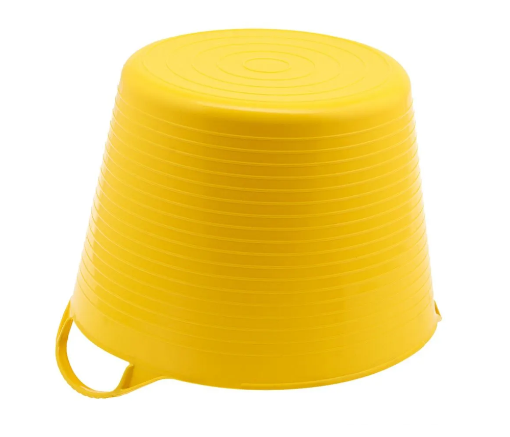 ВЕДРО СИБРТЕХ ГИБКОЕ СВЕРХПРОЧНОЕ 14Л ЖЕЛТОЕ 67502