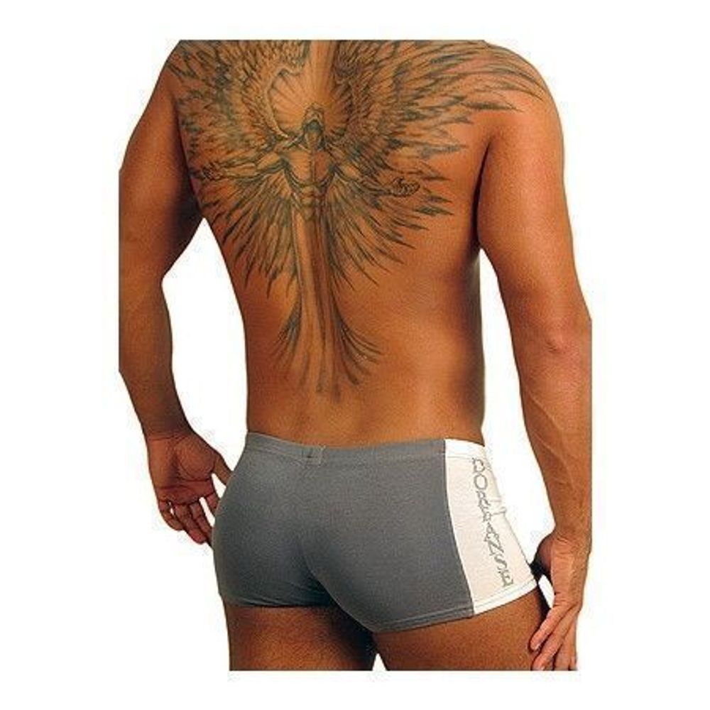 Мужские трусы хипсы серые с белыми вставками Doreanse 1599