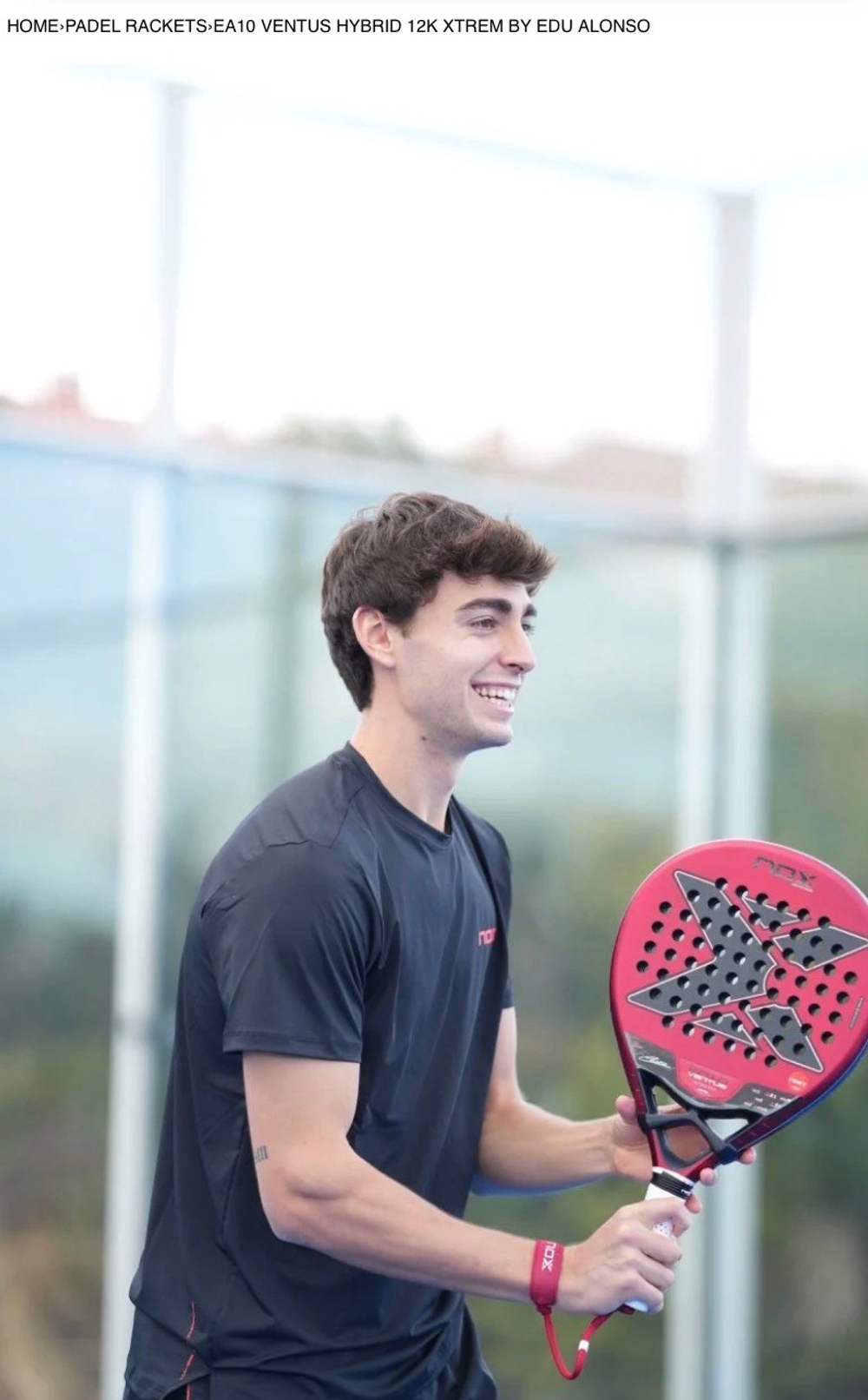 NOX, SS, PALA EA10 VENTUS HYBRID 12K Xtrem BY EDU ALONSO (2026), Padel Racket