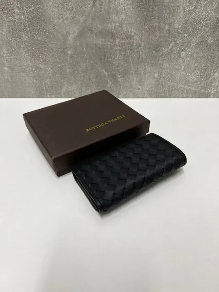 Ключница Bottega Veneta Intrecciato черный