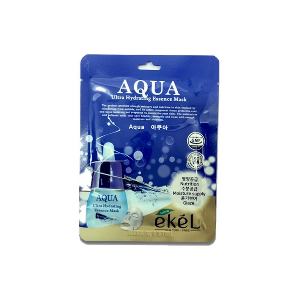 [Ekel] Aqua Ultra Hydrating Essence Mask - Маска для лица с гидролизованным коллагеном, 25 гр