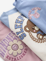 Толстовка и легинсы в комплекте для девочки Next B11-568, 3 шт., Розовый, Голубой