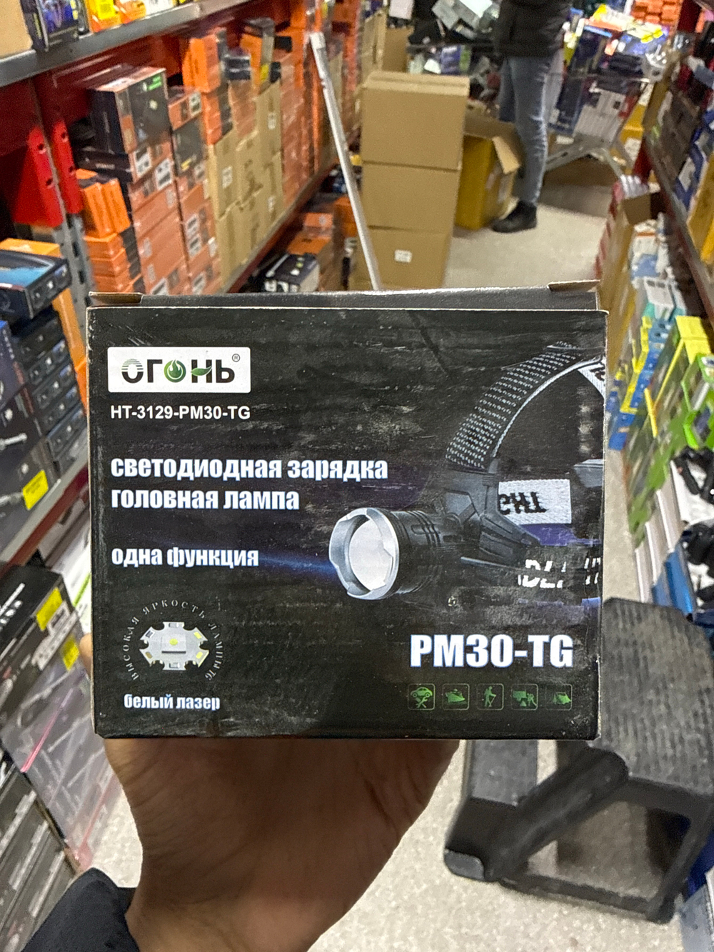 Налобный фонарь фонарик HT-3129-PM30