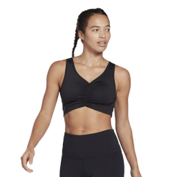 Женский топ теннисный Reebok Studio Ruched Cropped Tank Top W - черный