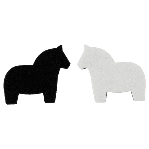 Губка для посуды IKEA HASTHAGE (ХЭСТАГЕ), Черно-Белый