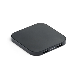 CAROLINE. Беспроводное зарядное устройство ABS и концентратор USB 2'0