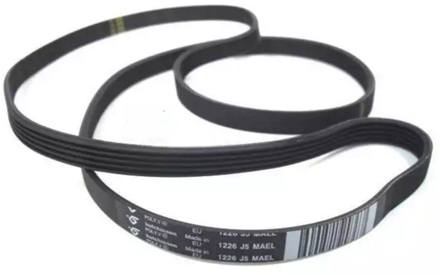 Ремень 1226 J5 MAEL Hutchinson для стиральной машины Indesit (Индезит) /Ariston (Аристон)/ Stinol (Стинол) 1147мм, черный, белая надпись, TL1200 1214J5/1226J5