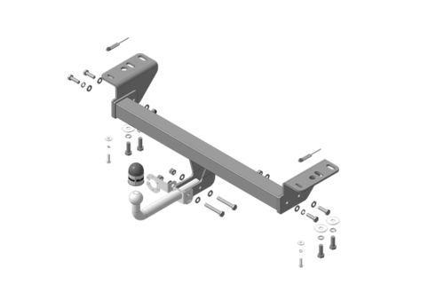 Фаркоп Motodor Haval Jolion 2021 - н.в (оцинкованный шар)(паспорт и сертификат в комплекте)(без электрики) 93107-A