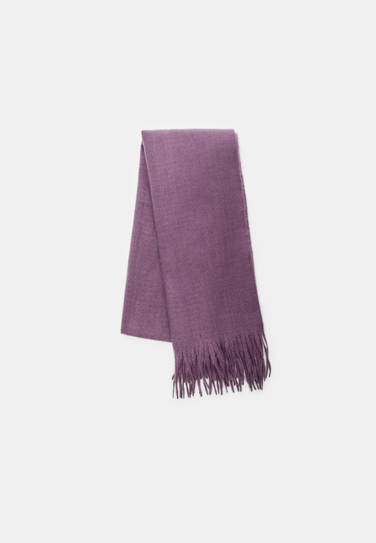 STRADIVARIUS Шарф из начесаных ниток, лиловый
