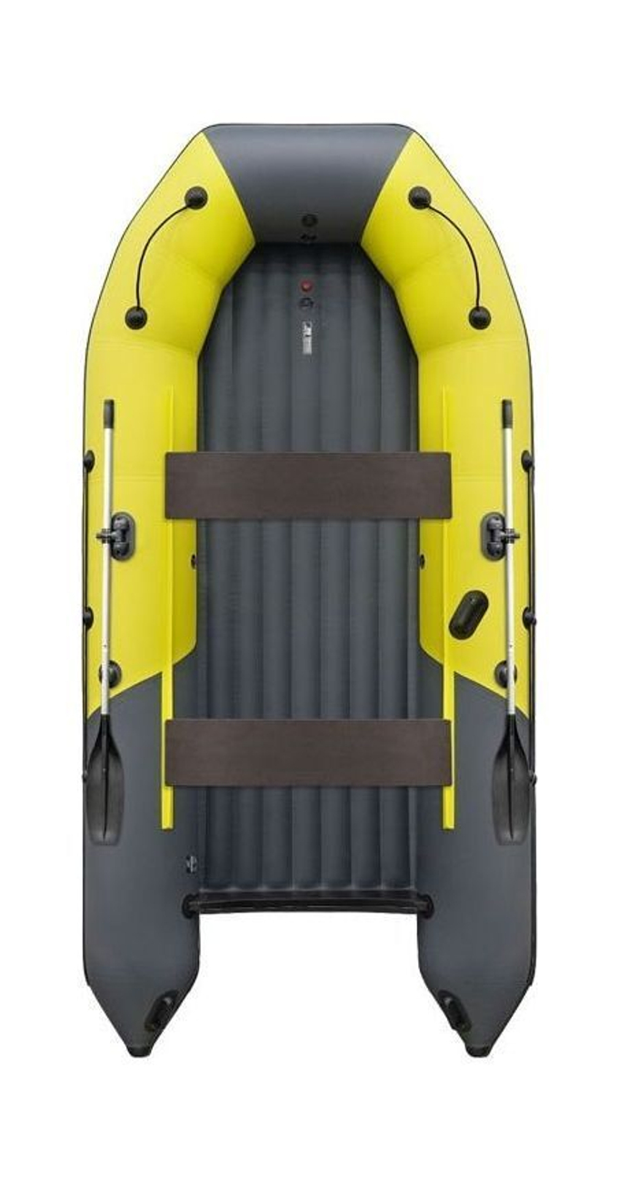 Надувная лодка ПВХ, Таймень NX 3800 НДНД PRO MAX, желтый/графит