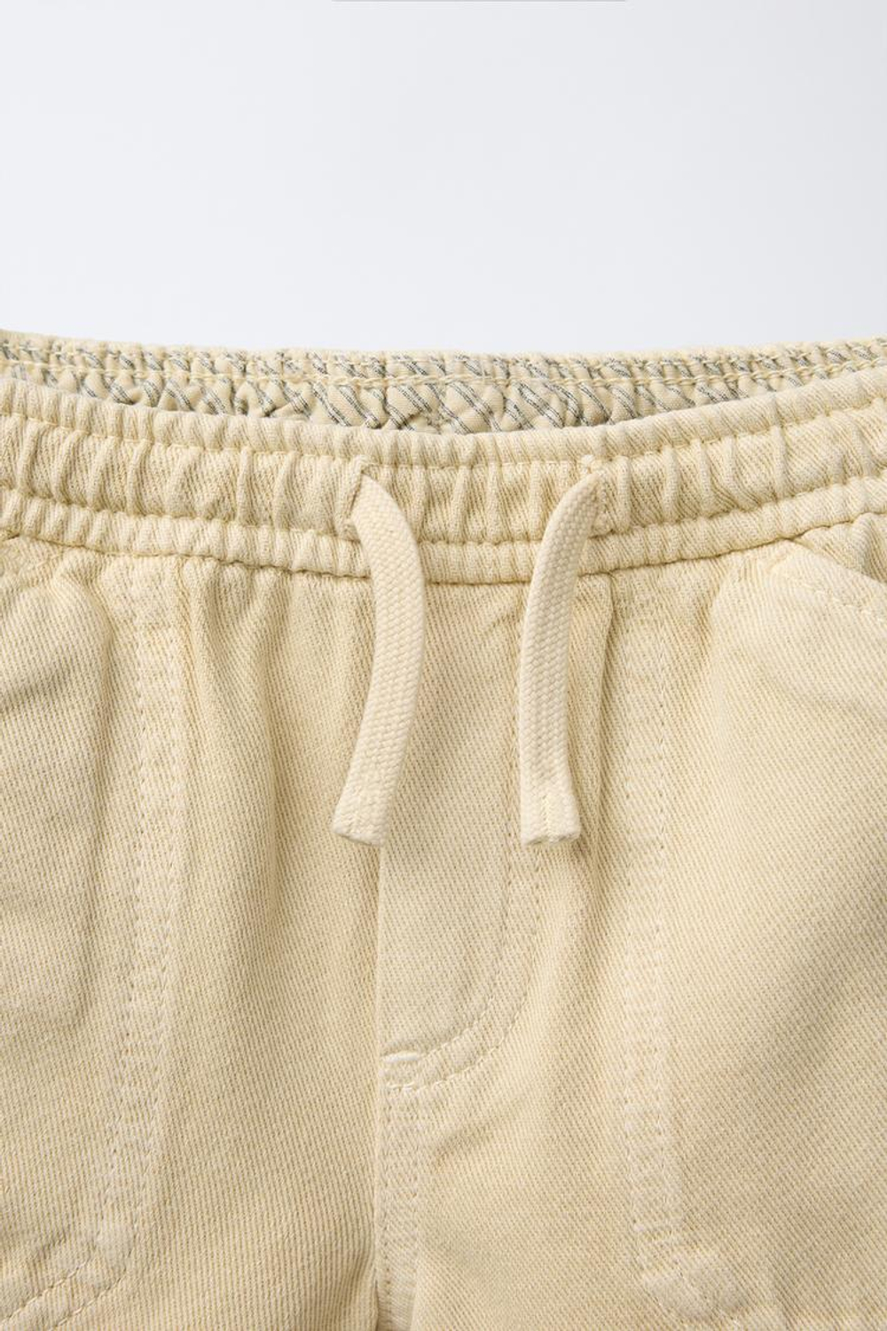 ZARA КОМФОРТНЫЕ ШОРТЫ ИЗ ТВИЛА, ПЕСОЧНЫЙ