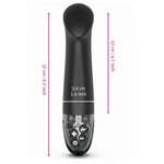 Вибратор Mystim Right on Ron с электростимуляцией, черный